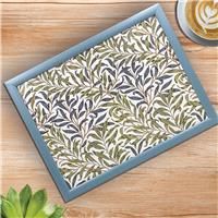 Cushioned Laptray Serving Laptop Tray Willow Bough Nature Leaf Foliage Design