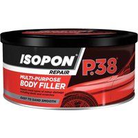 1 X Isopon P38 Body Filler 600ml Repairs Dents Scratches Metal Fibre Glass Wood