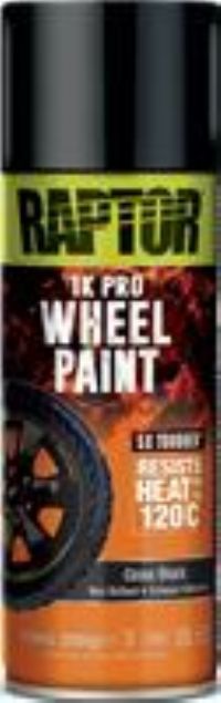 RAPTOR - VHT WHEEL PAINT - AEROSOL - 400ML - UPOL - GLOSS BLACK - UK Stock