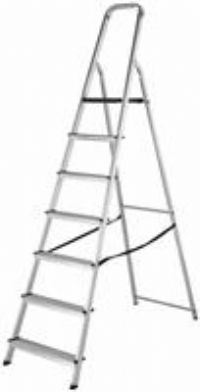 Werner High Handrail 7 Tread Aluminium Stepladder