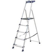 Werner 5 tread Aluminium & steel Step Ladder (H)1.68m