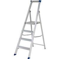 Werner 7170618 FIBREGLASS Platform Stepladder Trade 6 Tread, Yellow, One Size