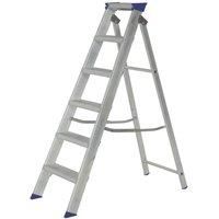 Werner 7140618 MasterTrade Stepladder 6 Tread, Silver, One Size