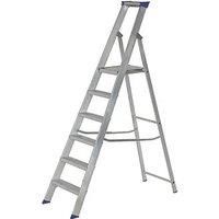 Werner 5 tread Aluminium Platform step Ladder (H)1.9m