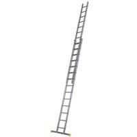 Werner Aluminium Double Section Extension Ladder Box Section 4.13m