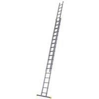 Werner PRO 2-Section Aluminium Square Rung Extension Ladder 9.12m (444KH)