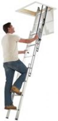 Werner 76013 Easystow 3 Section Hideaway Loft Ladder - New