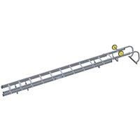 Werner 77102 Double Section Sliding Roof Ladder 3.77m, Silver, One Size