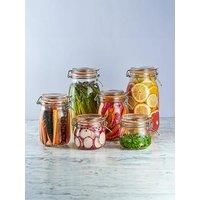 Kilner Round Clip Top Glass Jar, 1 L