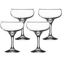 Ravenhead Entertain Set of 2 Cocktail Saucer Glasses, 22 x 11 x 14 cm