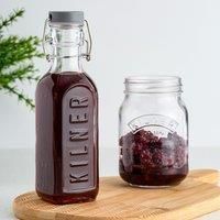 Kilner Clip Top Bottle, Clear/Transparent, 0.3 Litre