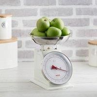 Typhoon Living Kitchen Weighing Scales with Stainless Steel Bowl, 15 x 26 x 22 cm, Cream