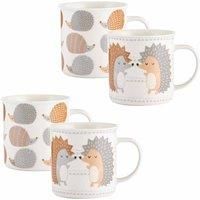 Price & Kensington Hedgehogs Assorted Fine China Mugs