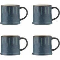 400ml Reactive Mug Blue Stoneware Coffee Hot Latte Cappuccino Drinking Mug