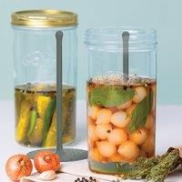 Kilner 1 Litre Pickle Jar with Silicone Lifter Wide Mouth Glass Jar with Two-Piece Lid for Pickling & Preserving, Ideal for Pickled Onions, Gherkins & Vegetables