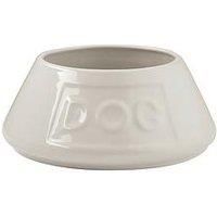 Mason Cash Cream Non Tip Lettered Dog Bowl 21 cm