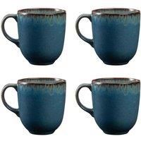 Mason Cash Reactive Blue Set Of 4 Mugs 400Ml