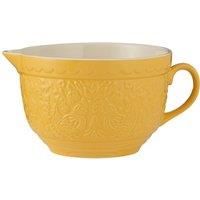 Mason Cash Home to Roost Batter Bowl | 2.3L Stoneware Mixing Bowl with Handle, Pouring Lip & Embossed Hen & Cockerel Design | Classic Bakeware for Batters, Eggs & Cake Mixes