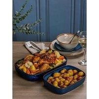 Mason Cash Reactive Blue Large Rectangle Dish