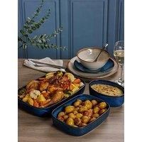 Mason Cash Reactive Blue Oval Pie Dish