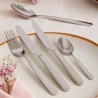 Viners Marple 20 Piece Cutlery Set Stainless Steel, Mirror Polished Finish Includes Steak Knives, Table Knives, Forks, Spoons Rust-Resistant, Dishwasher Safe – Ideal for Home, Party, Restaurant