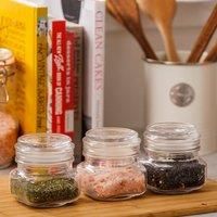 Kilner Set of 3 Universal Push Top Jars, 0.85L
