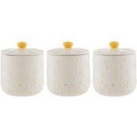 Price & Kensington Daisy Set Tea, Coffee, Sugar Storage Jars