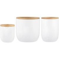 Typhoon Eden White Set Of 3 Storage Jars