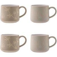 Mason Cash Set of 4 Botanical Mugs