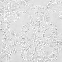 Brewster RD0137 Anaglypta Paintable Og Styled Squares Wallpaper, 21-Inch by 396-Inch, White