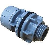 PolyPlumb Plastic Push-Fit Tank Connector 22mm (626RF)