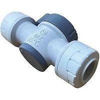 POLYPLUMB SHUT-OFF VALVE WHITE;15MMX15MM