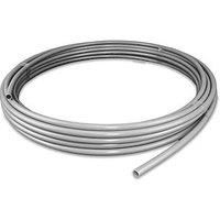 PolyPlumb Push-Fit Plastic Pipe 15mm x 50m Grey (5684D)