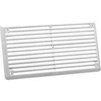 Map Vent Fixed Louvre Vent with Flyscreen White 152 x 76mm (300HY)