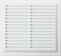 MAP Hardware 929-02 Plastic Louvre Vents, White, 9" x 9"