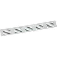 Map Vent Fixed Louvre Vent Satin Silver 466 x 51mm (712HY)