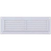 Map Vent Fixed Louvre Vent with Flyscreen White 229 x 76mm (5104D)