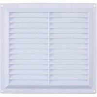 Map Vent Fixed Louvre Vent with Flyscreen White 229 x 229mm (8886D)