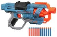 Nerf Elite 2.0 Commander RD-6 Blaster, 12 Official Nerf Darts, 6-Dart Rotating Drum, Tactical Rails, Barrel and Stock Attachment Points