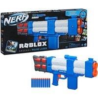 Nerf Roblox Arsenal: Pulse Laser Motorised Dart Blaster, 10 Nerf Darts, Clip, Code to Unlock In-Game Virtual Item