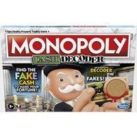 Monopoly Cash Decoder Board Game For Families and Kids Ages 8 and Up, Includes Mr. Monopoly/'s Decoder to Find Fakes, for 2-6 Players, Multicolor, F2674