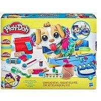 Play-Doh Care /'n Carry Vet Playset with Toy Dog, Carrier, 10 Tools, 5 Colours
