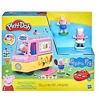 Play-Doh Peppa/'s Ice Cream Playset with Ice Cream Truck, Peppa and George Figures, and 5 Cans F3597