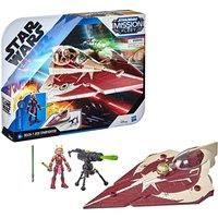 Star Wars Mission Fleet Ahsoka Tano Delta-7 Jedi Starfighter Figure and Vehicle