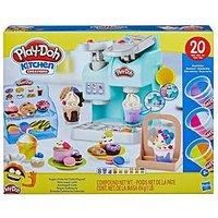 Play-Doh Kitchen Creations Super Colourful Cafe Play Food Coffee Toy with 20 Accessories and 8 Pots, Multicolor