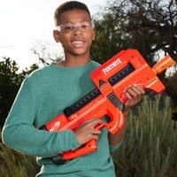 Nerf Fortnite Compact SMG Motorized Dart Blaster, Ultra Red Wrap, 8-Dart Internal Clip, Includes 8 Nerf Elite Foam Darts