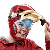 Marvel Avengers Iron Man Flip FX Mask with Flip-Activated Light Effects, Gifts for Kids