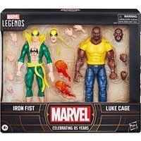 Marvel Legends Series Iron Fist and Luke Cage, 6  Comics Collectible Action Figures