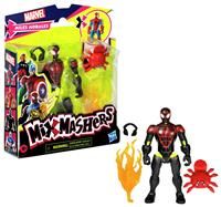 SPIDER-MAN MixMashers Marvel Miles Morales Mix-And-Match Action Figure & Accessories, Red With Black Accents