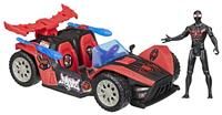 Marvel Spider-Man VenomVersus Epic World of Action Miles Morales Remix Blast Racer Figure & Toy Car, Super Hero Toys, 4+